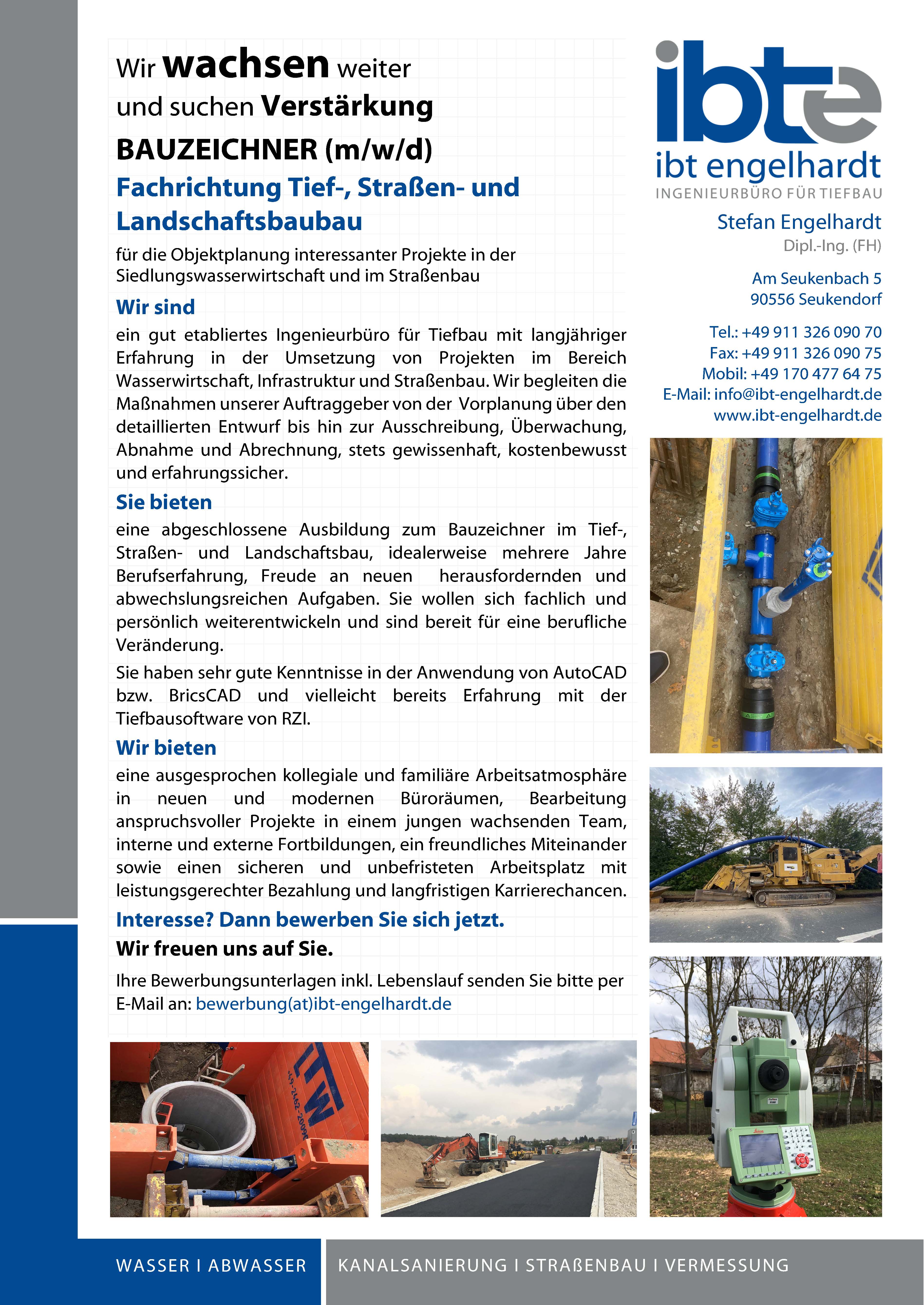 Stellenanzeige Bauzeichner